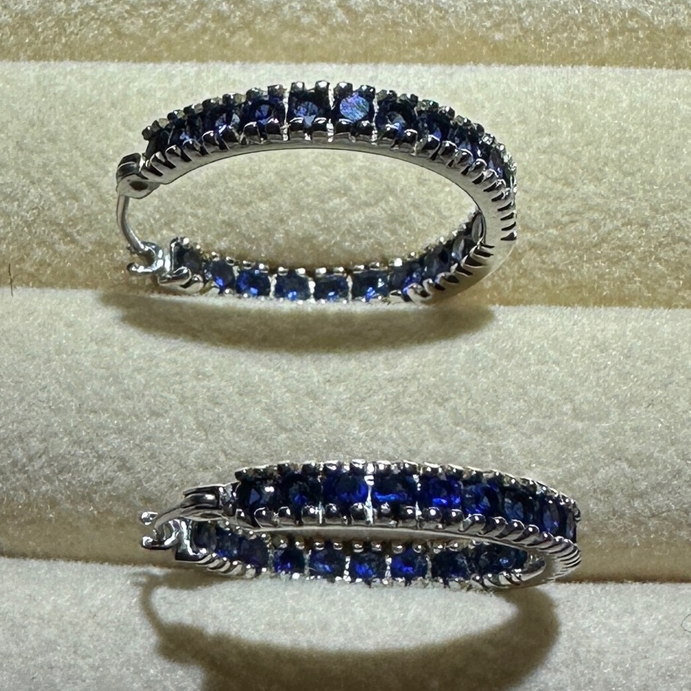 Sapphire Inside Out Earrings